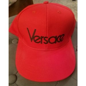 Authentic Versace embroidered logo cap Brand New